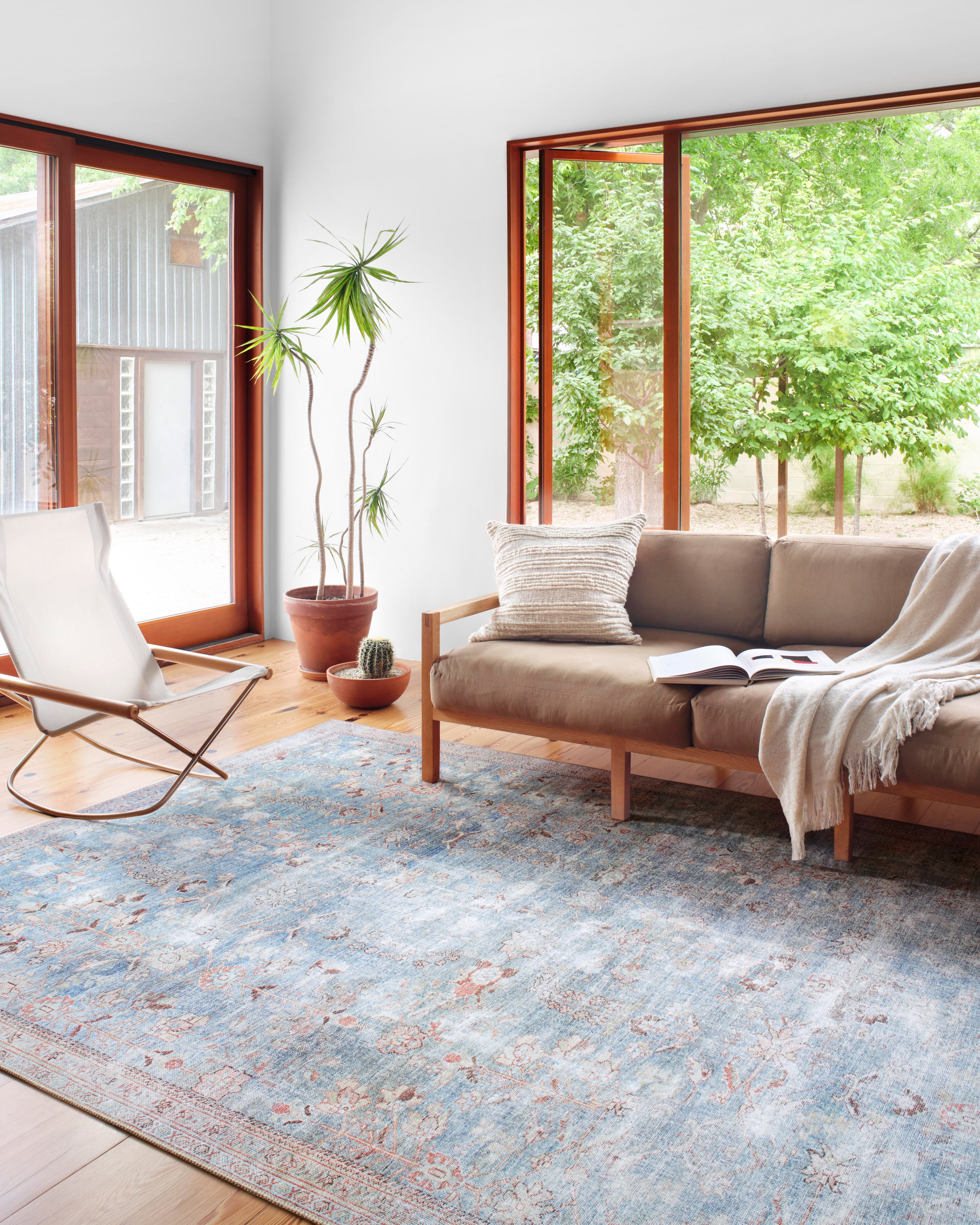 Loloi II Wynter WYN-06 Teal / Multi Oriental Area Rug 5'-0" x 7'-6"