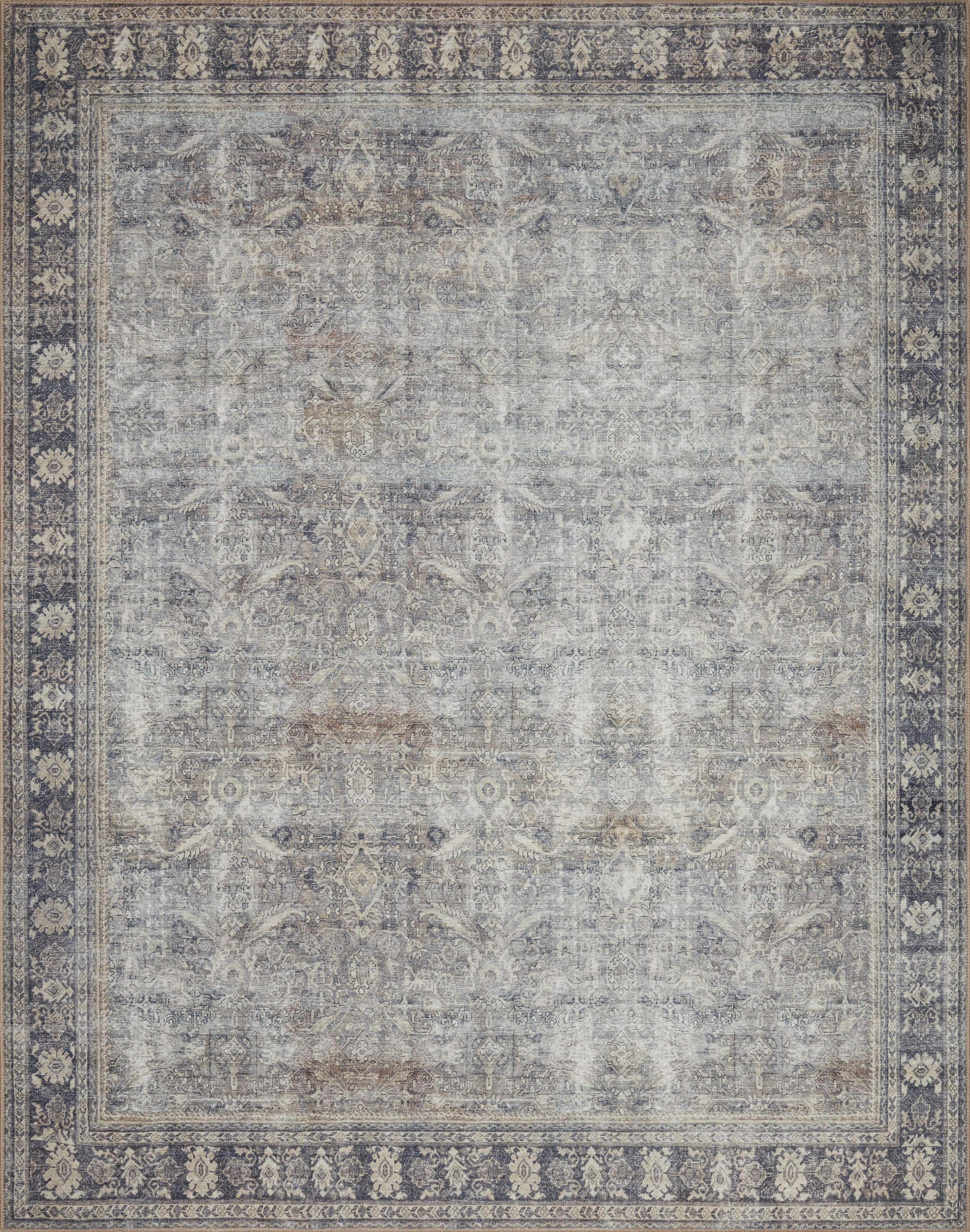 Loloi Wynter Grey / Charcoal 2'-6" x 7'-6" Runner Rug