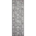 thumbnail image 1 of Turkish & Persian Kilim-Style Zion Charcoal / Slate Area Rug 2'-6" x 7'-6", 1 of 8