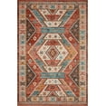 thumbnail image 1 of Turkish & Persian Kilim-Style Zion Red, Multi 18" x 18" Sample Area Rug, 1 of 7