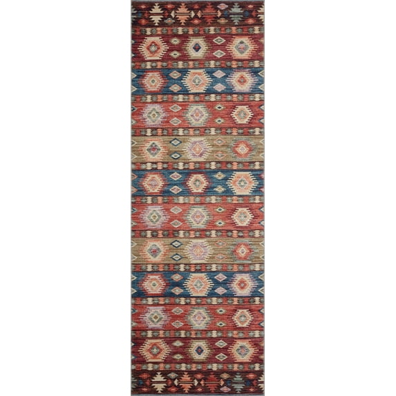Turkish & Persian Kilim-Style Zion Fiesta / Multi Area Rug 2'-6" x 7'-6"