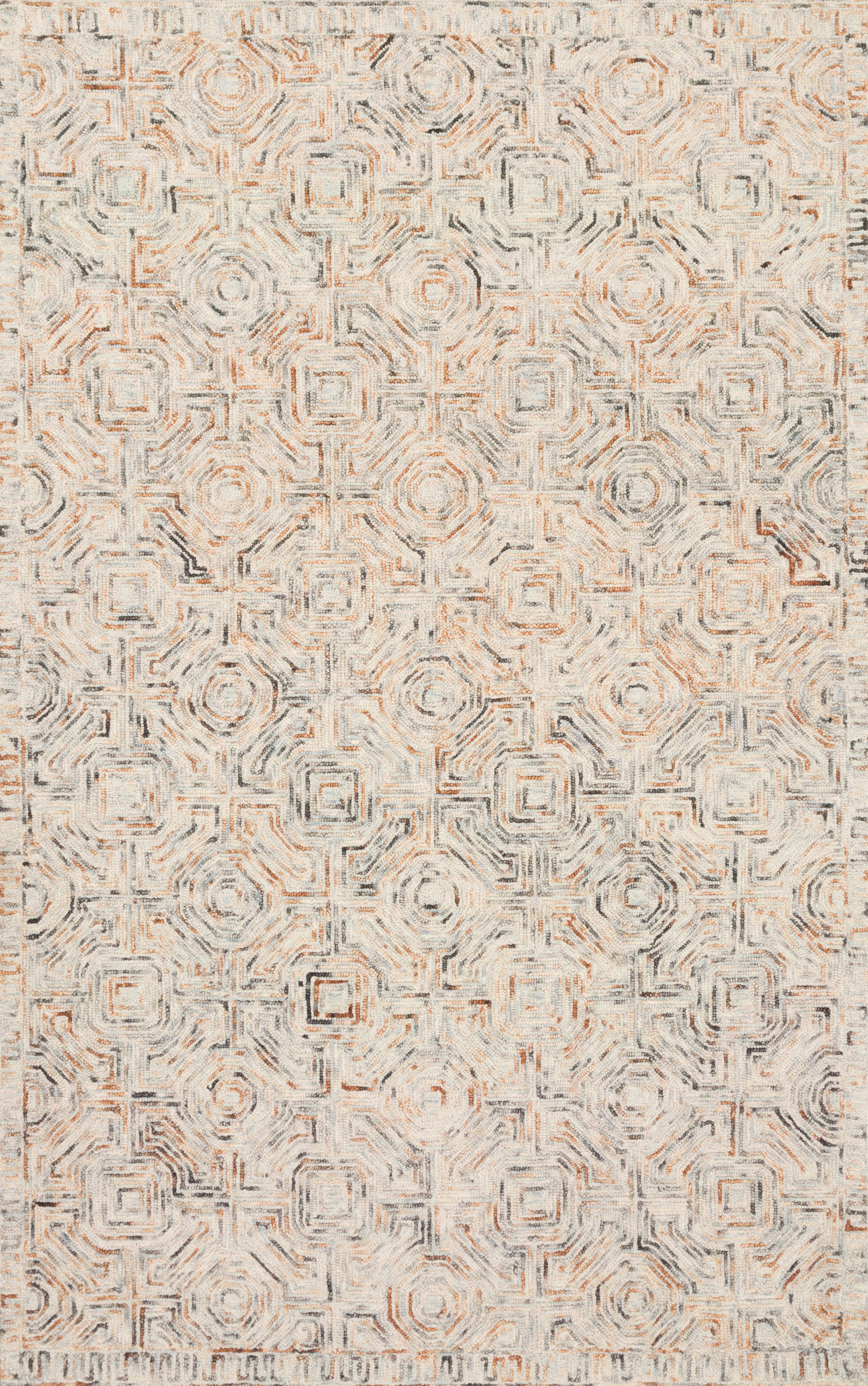 Hand-Tufted Gray Wool Rectangular Area Rug