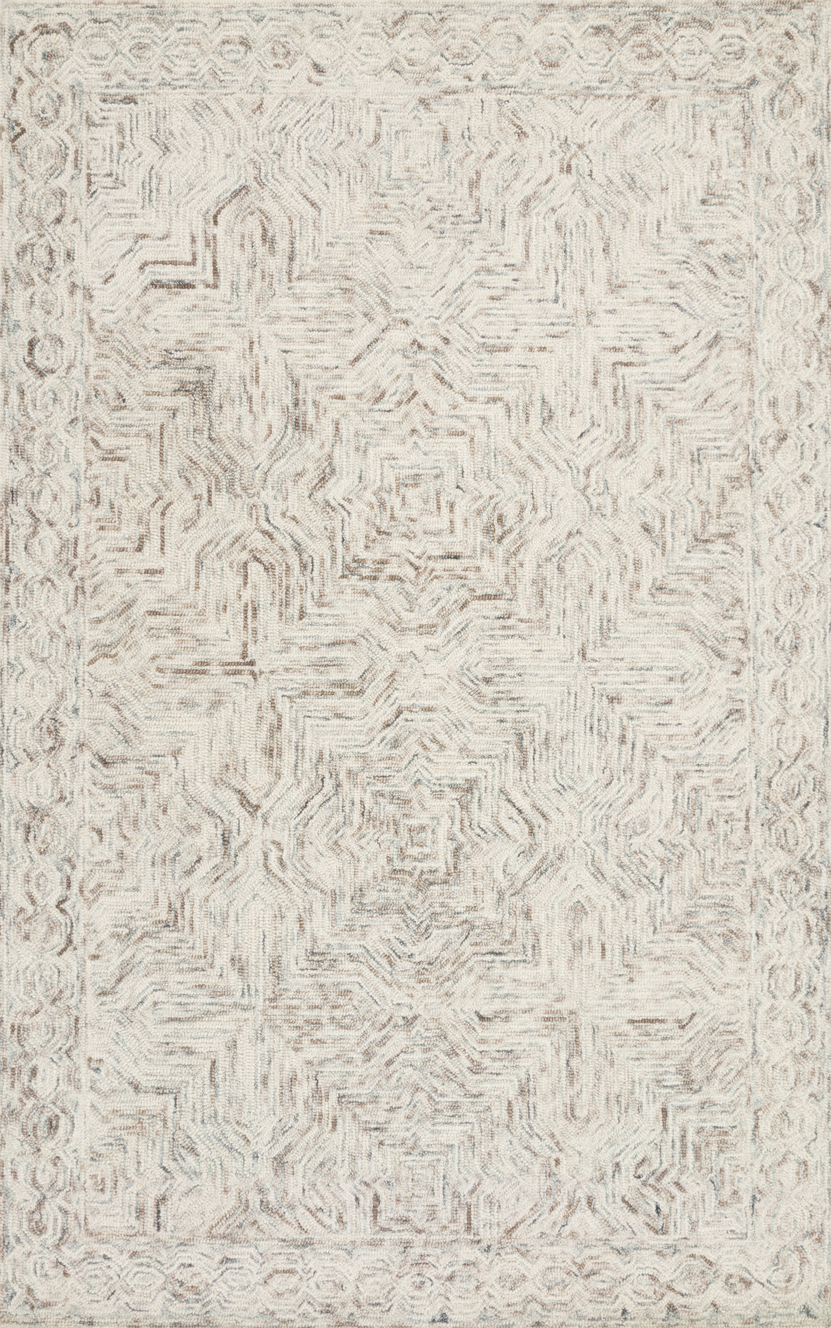 Hand-Tufted Neutral Wool Runner Rug, 2'-6" x 9'-9"