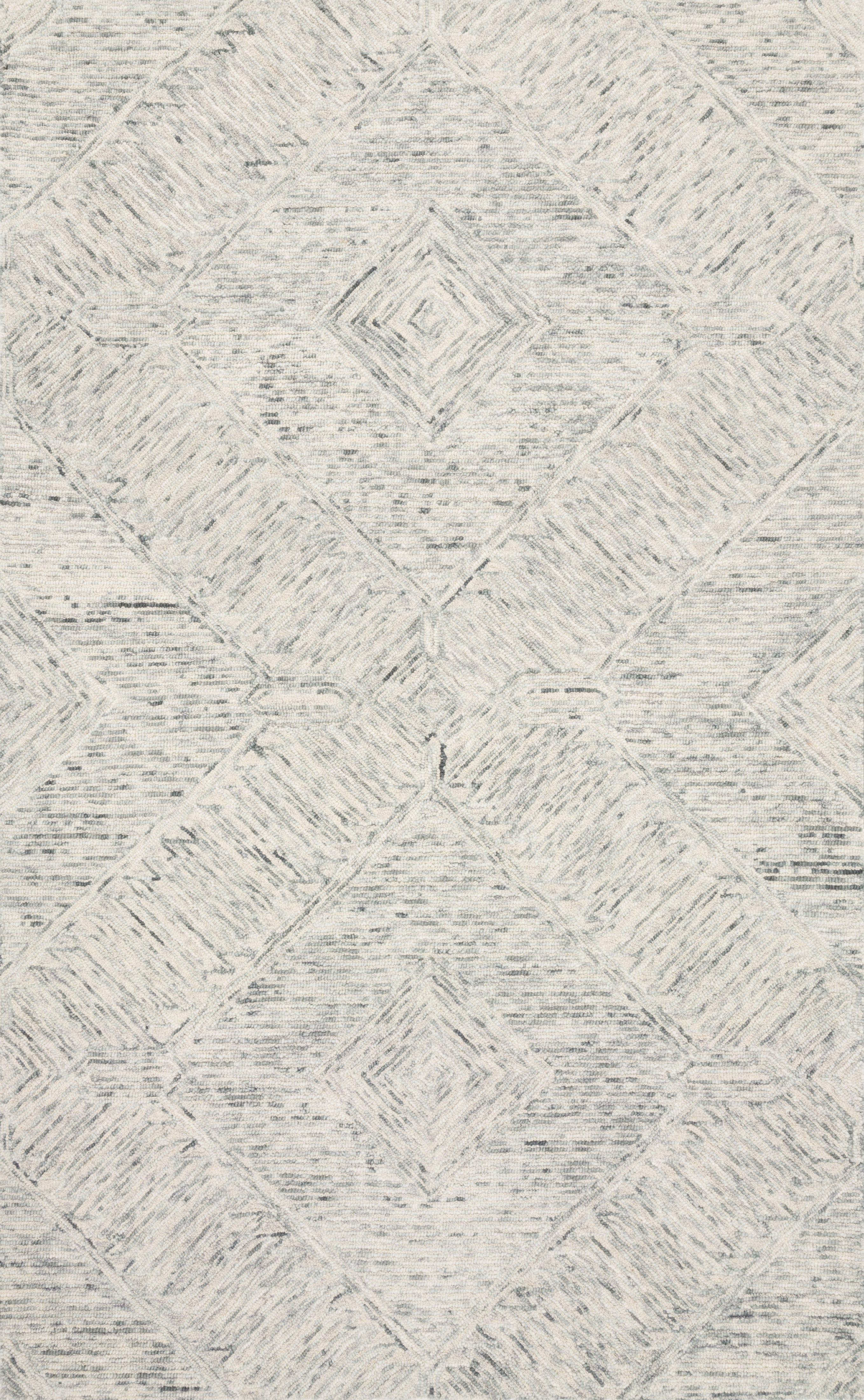 Hand-tufted Artisan Blue Wool 18" Square Area Rug