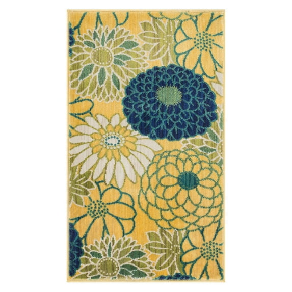 Loloi Rugs ISBEHIS05GRML1726 1 ft. 7 in. x 2 ft. 6 in. Isabelle Rectangular Shape Power Loomed Area Rug, Green and Multi