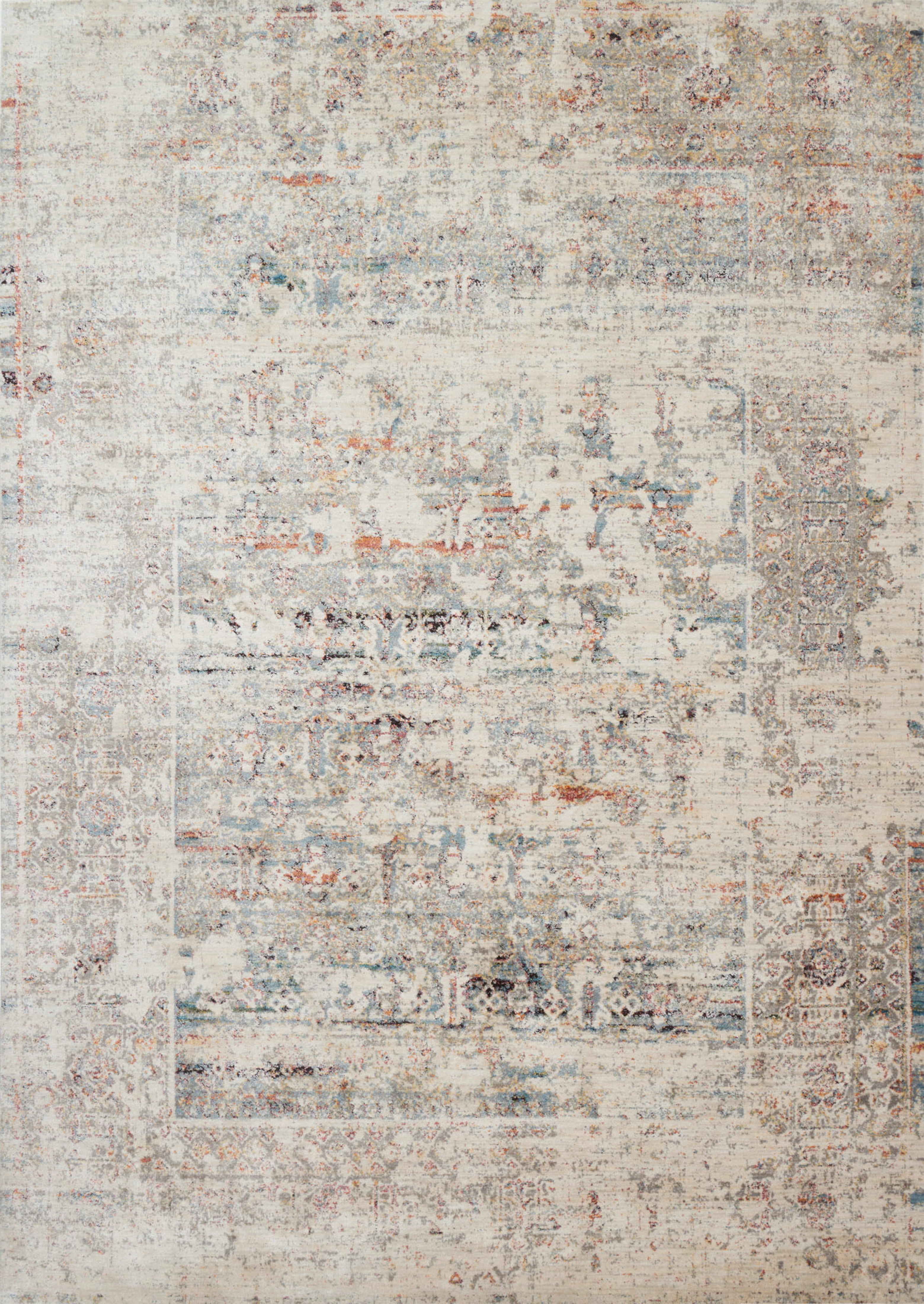 Loloi Javari Ivory / Granite Power Loomed Area Rug, 12' x 15'