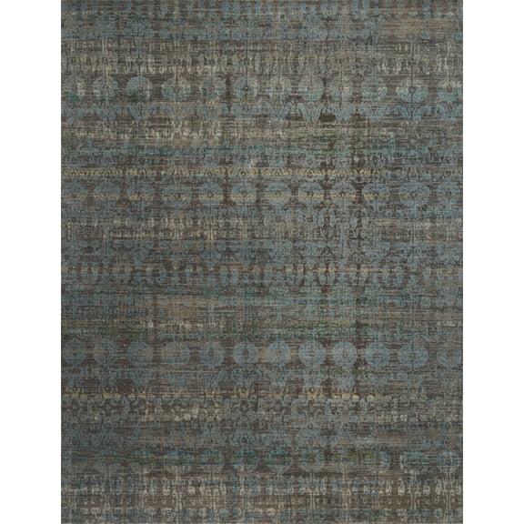 Loloi Javari Steel / Lagoon Power Loomed Area Rug, JV-07 Design, 12' x 15'