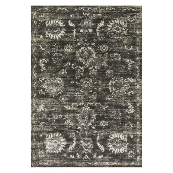 Loloi Kingston KT-07-Charcoal-Silver-27x8 Area Rug