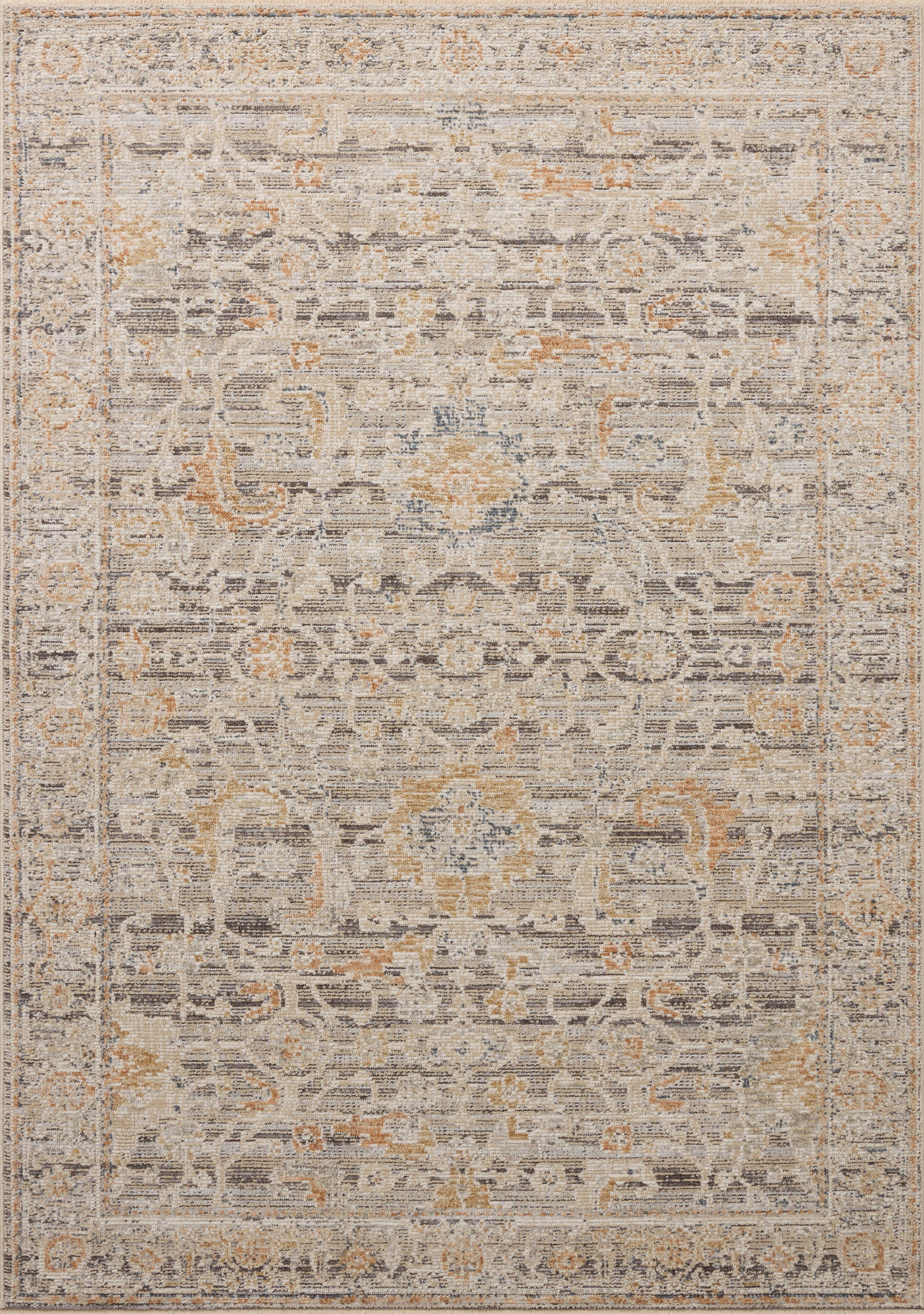 Loloi Milena Charcoal / Apricot 2'-0" x 3'-0" Area Rug