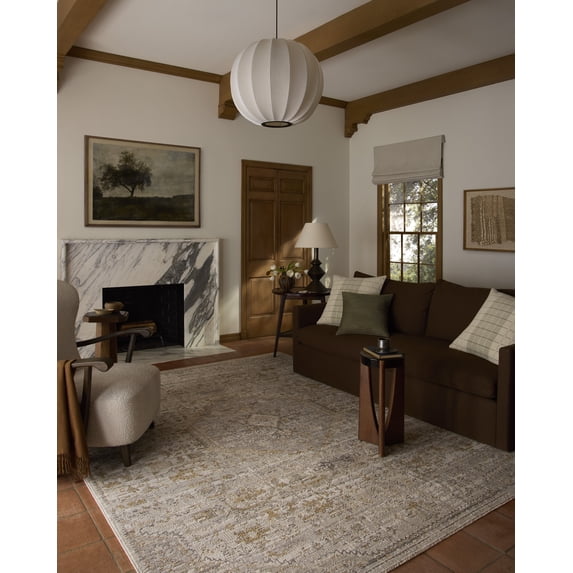 Loloi Milena Ivory / Ochre 11'-6" x 11'-6" Round Area Rug