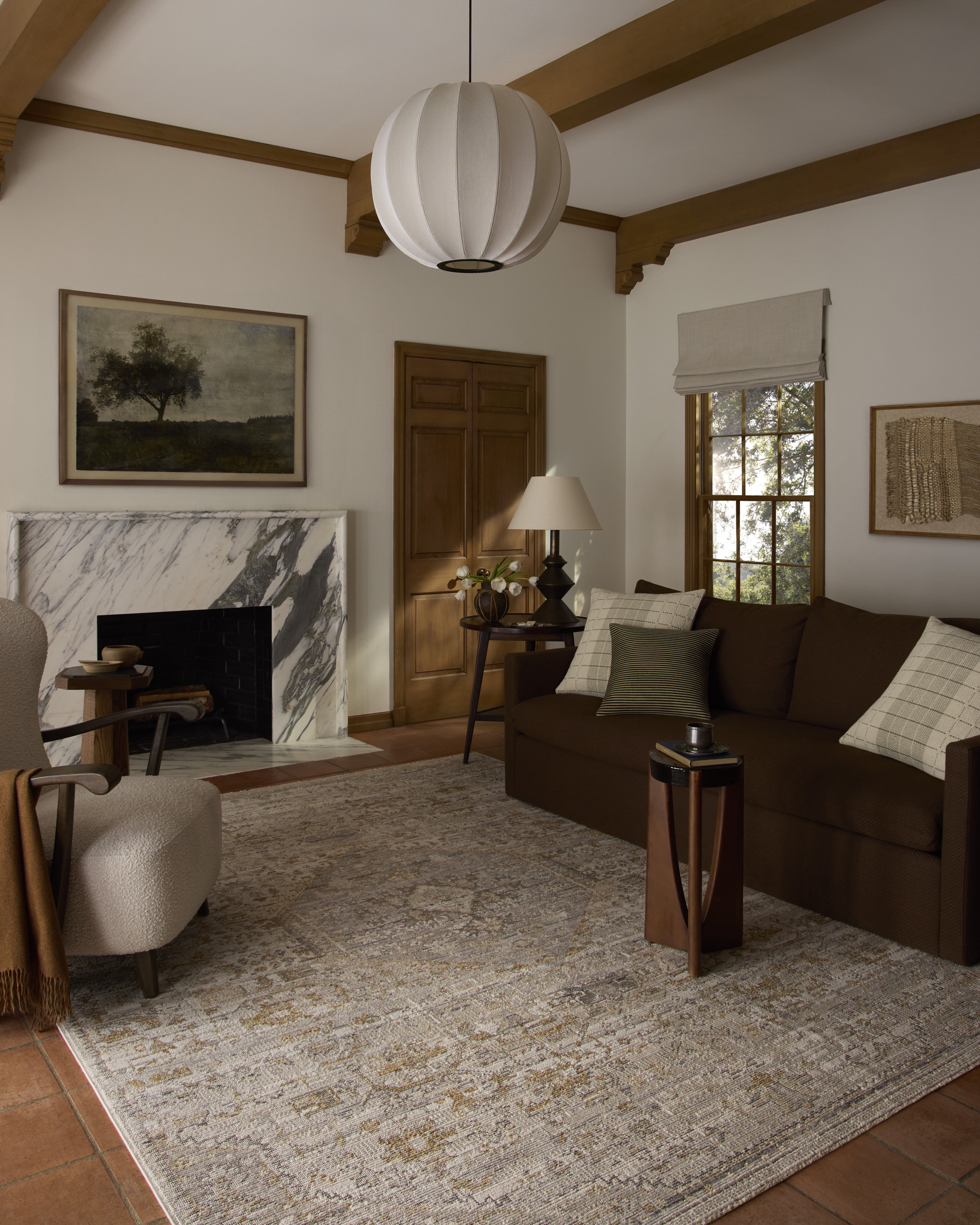 Loloi Milena Ivory / Ochre 13'-0" x 15'-10" Area Rug