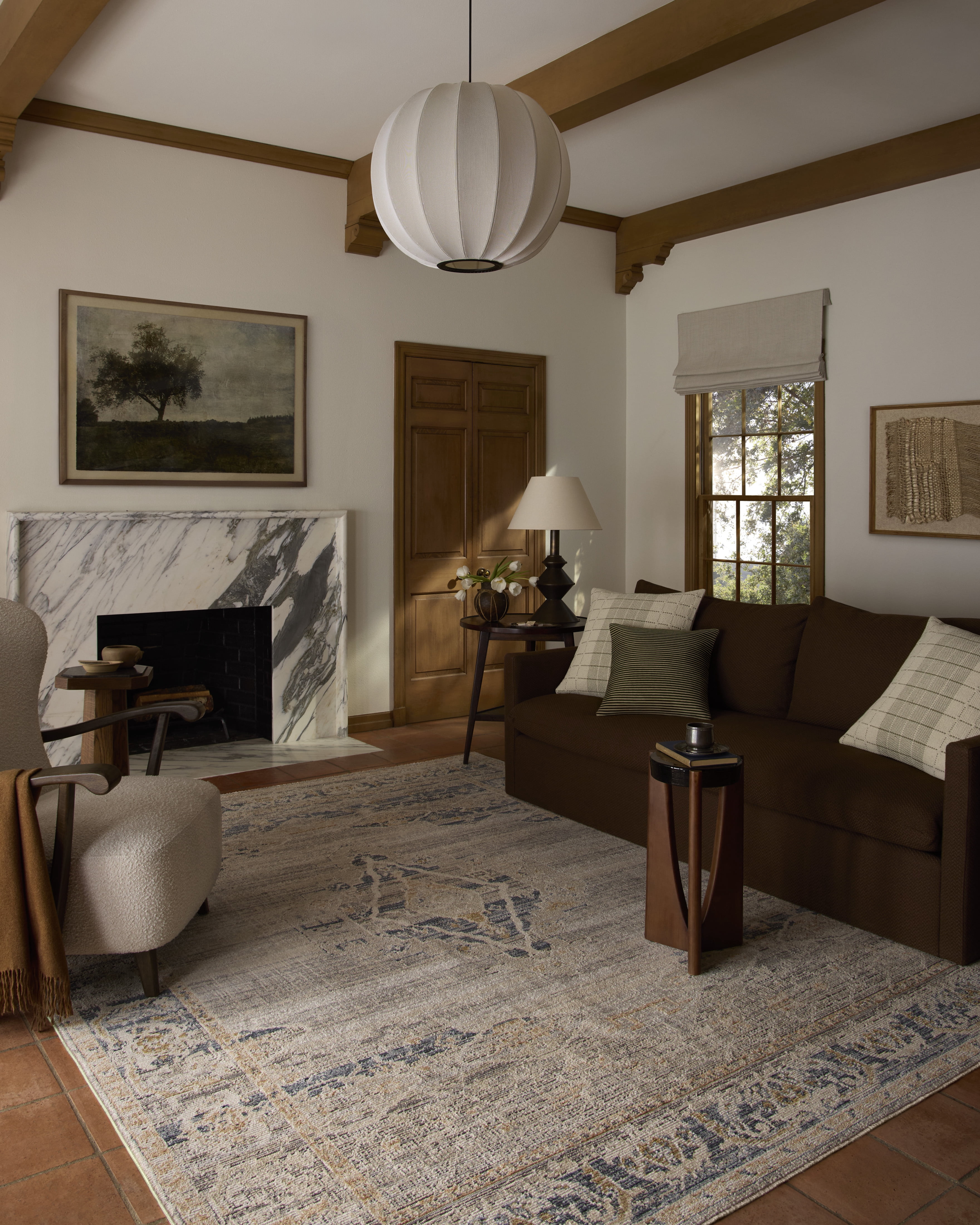 Loloi Milena Natural / Ivory 4'-0" x 6'-0" Area Rug