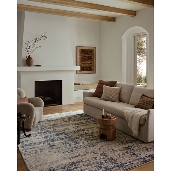 Loloi Nellie Dove / Blue 18" x 18" Sample Area Rug