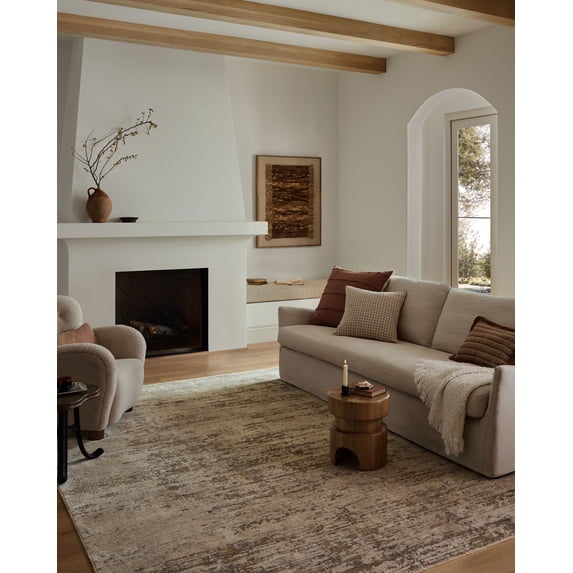 Loloi Nellie Dove / Natural 2'-6" x 7'-6" Area Rug