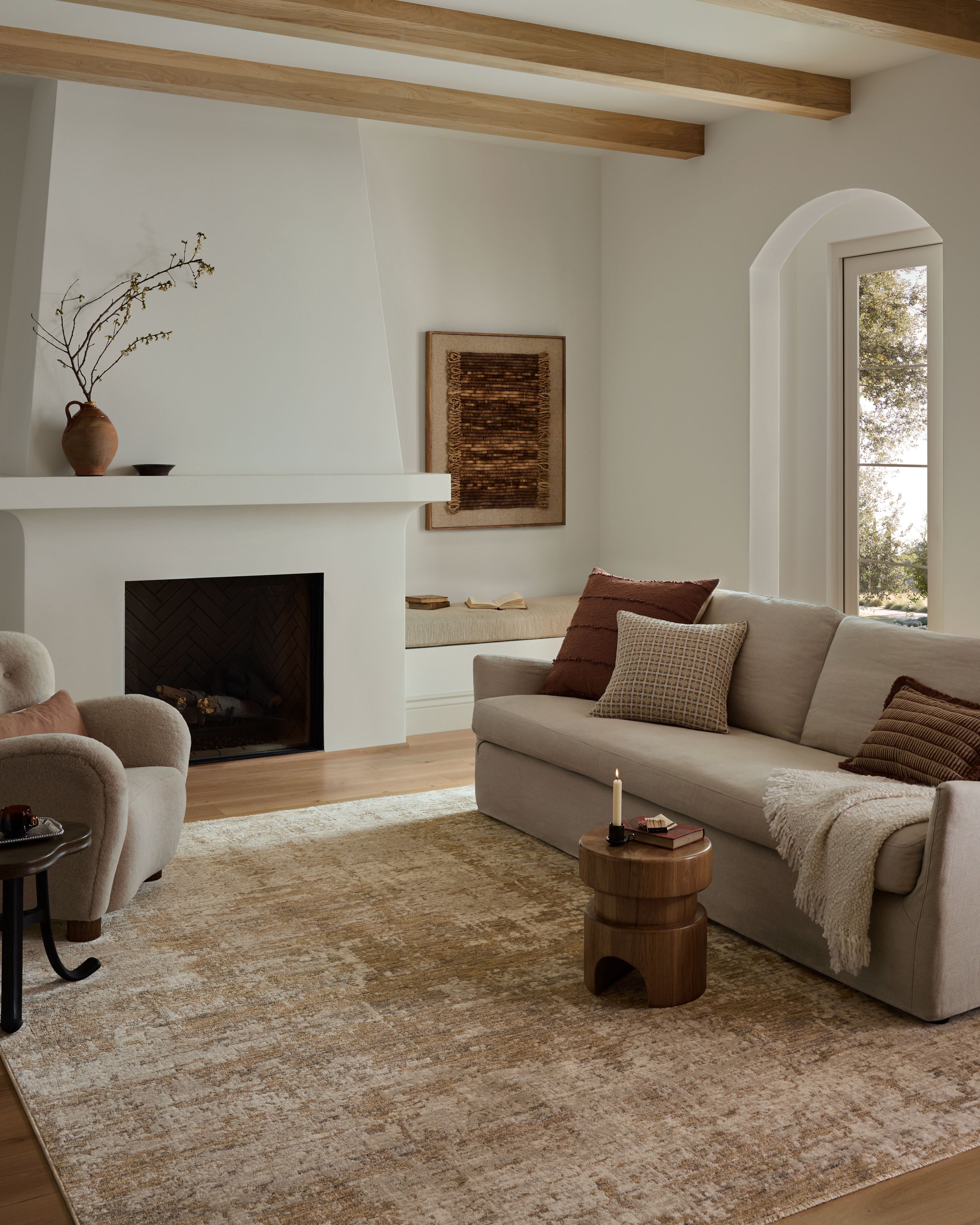 Loloi Nellie Stone / Taupe 6'-3" x 9'-6" Area Rug