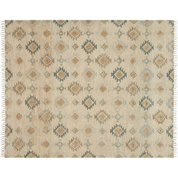 Loloi Owen 2'6" x 9'9" Transitional Jute Wool Rug in Pewter and Sand
