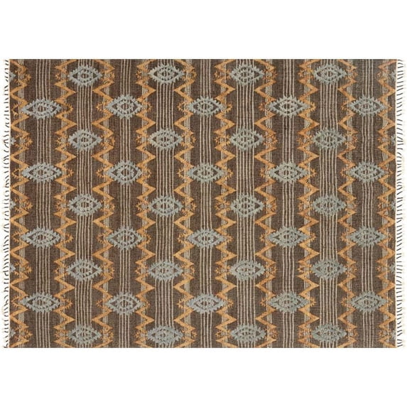 Loloi Owen 9'3" x 13' Transitional Jute Wool Rug in Taupe and Mist