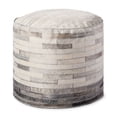 thumbnail image 1 of Loloi PF0002 Ivory / Grey 20 x 20 x 20 Pouf, 1 of 4