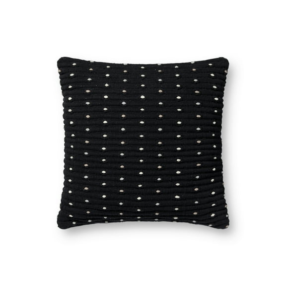 Loloi PLL0118 Black 18'' x 18'' Decorative Pillow
