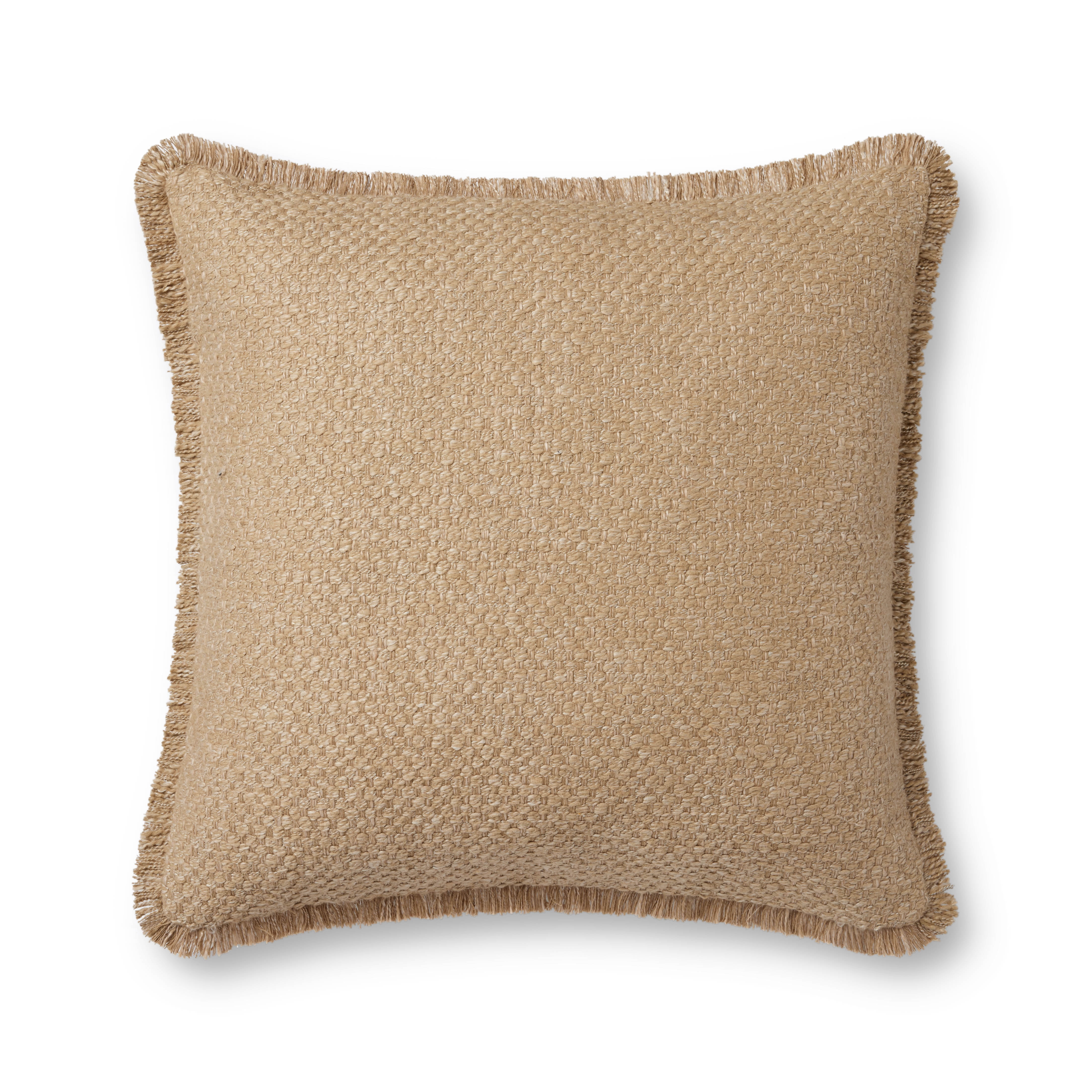 Loloi PLL0121 Natural 22'' x 22'' Decorative Pillow