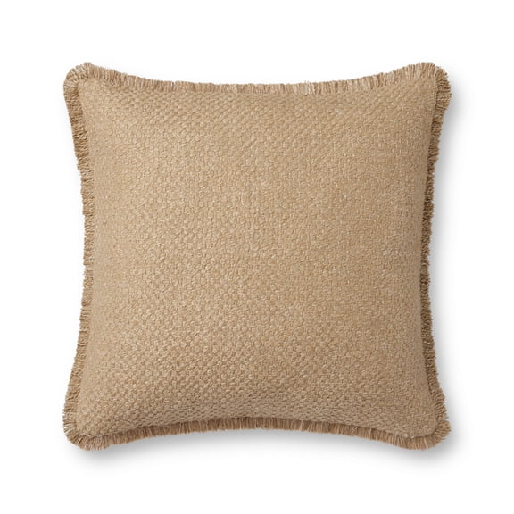 Loloi PLL0121 Natural 22'' x 22'' Decorative Pillow