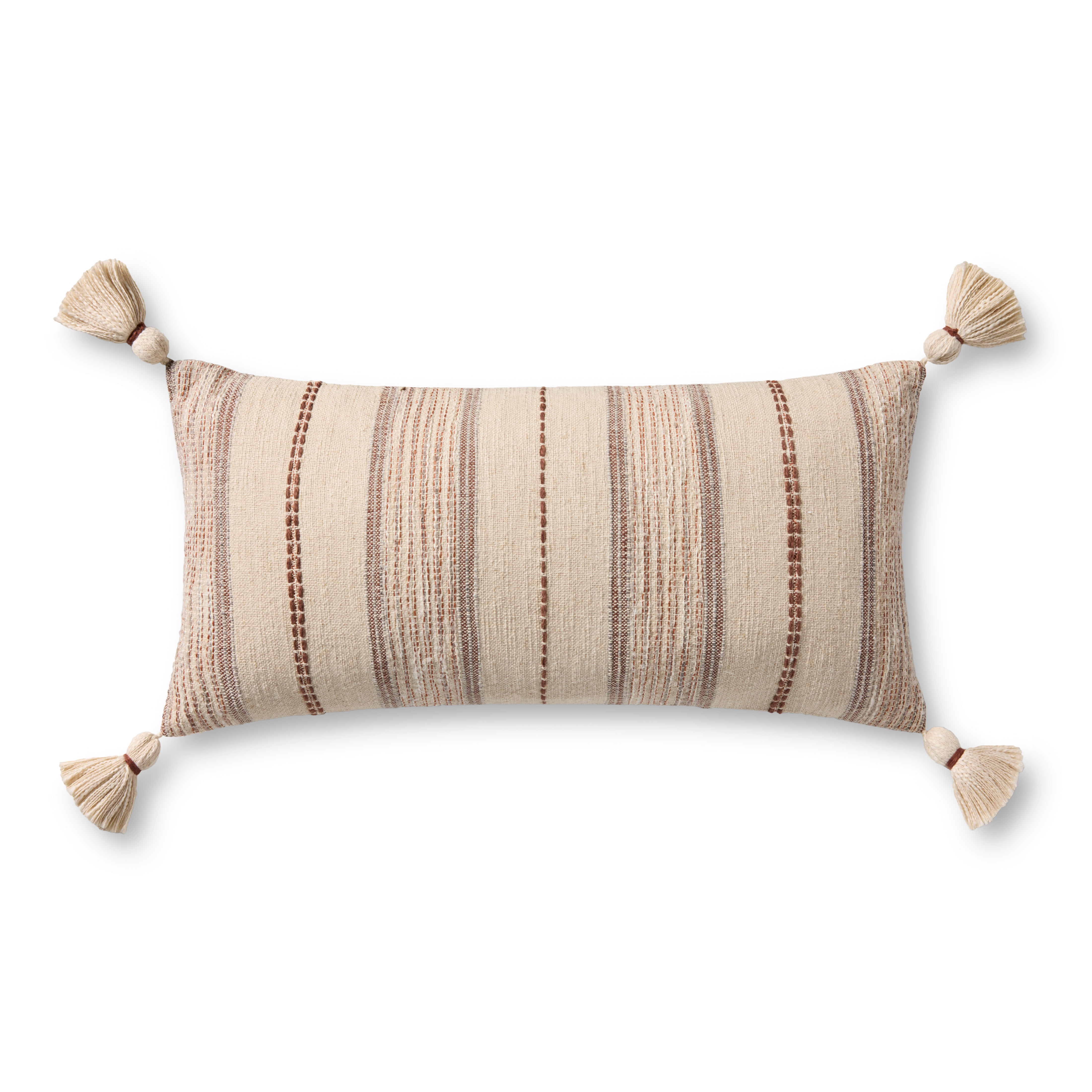 Loloi PLL0157 Ivory / Multi 12'' x 27'' Decorative Pillow
