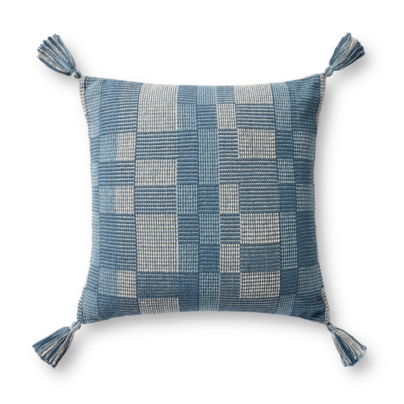 Loloi PLL0174 Blue 20'' x 20'' Decorative Pillow