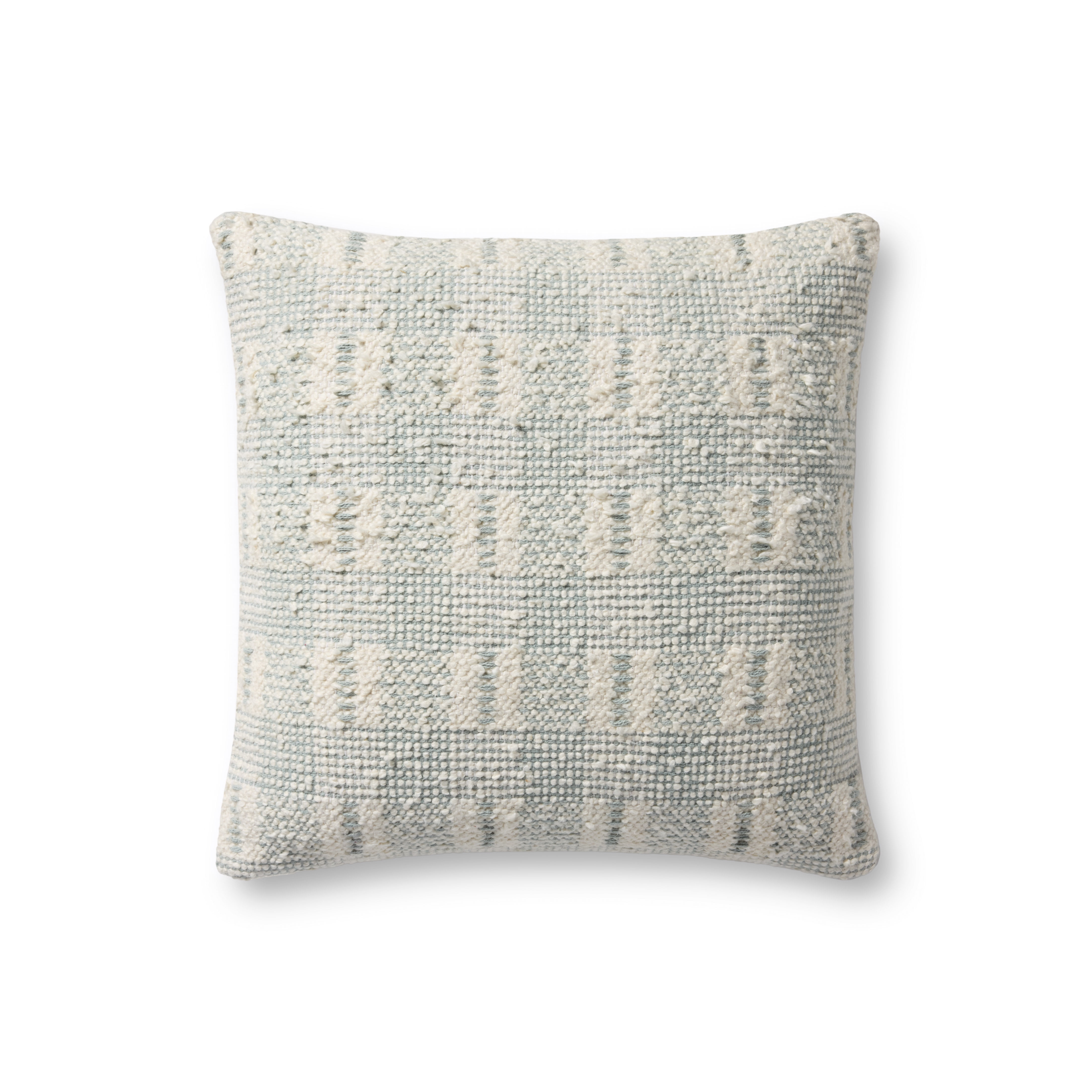 Loloi PLL0185 Ivory / Blue 18'' x 18'' Decorative Pillow