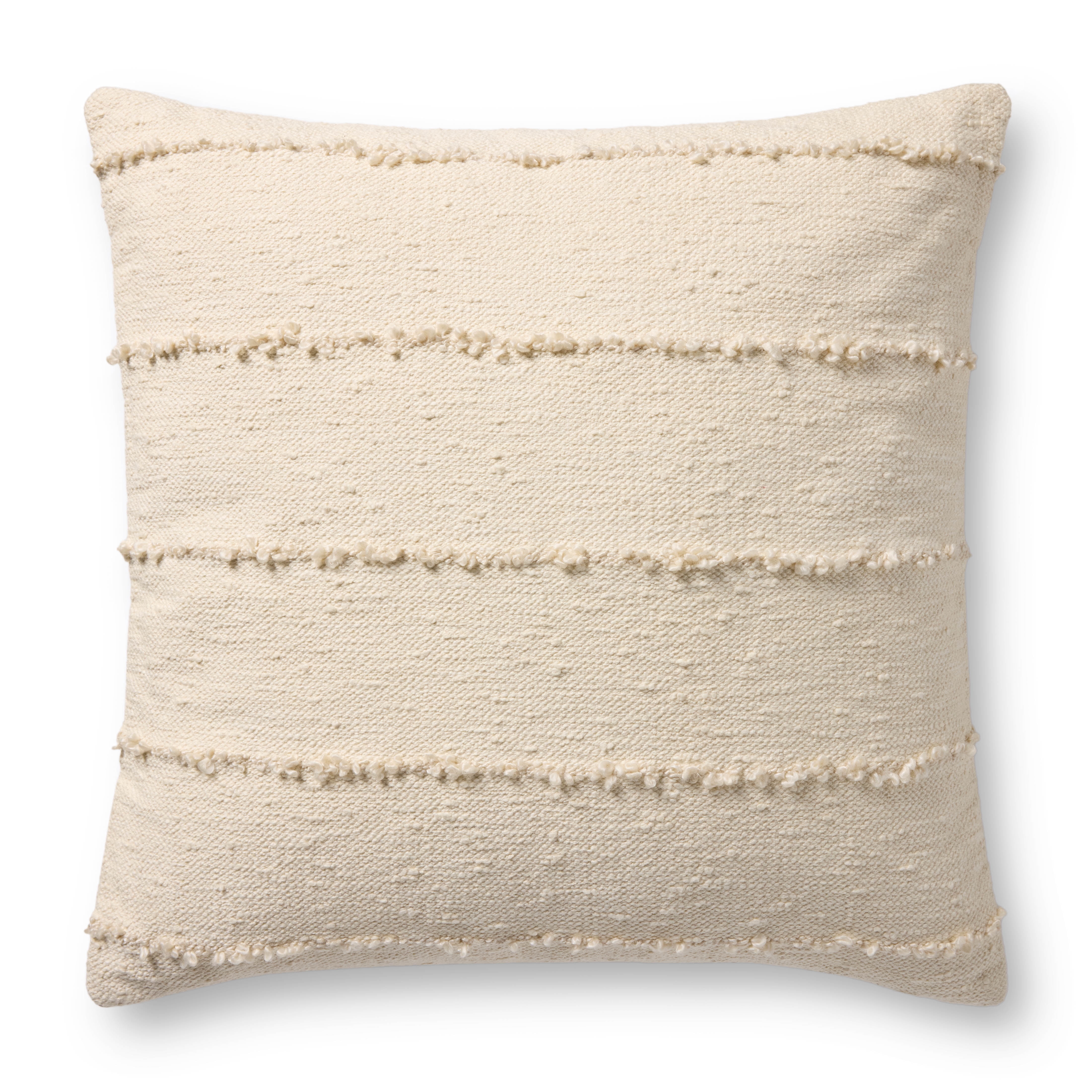 Loloi PLL0191 Ivory 26'' x 26'' Decorative Pillow