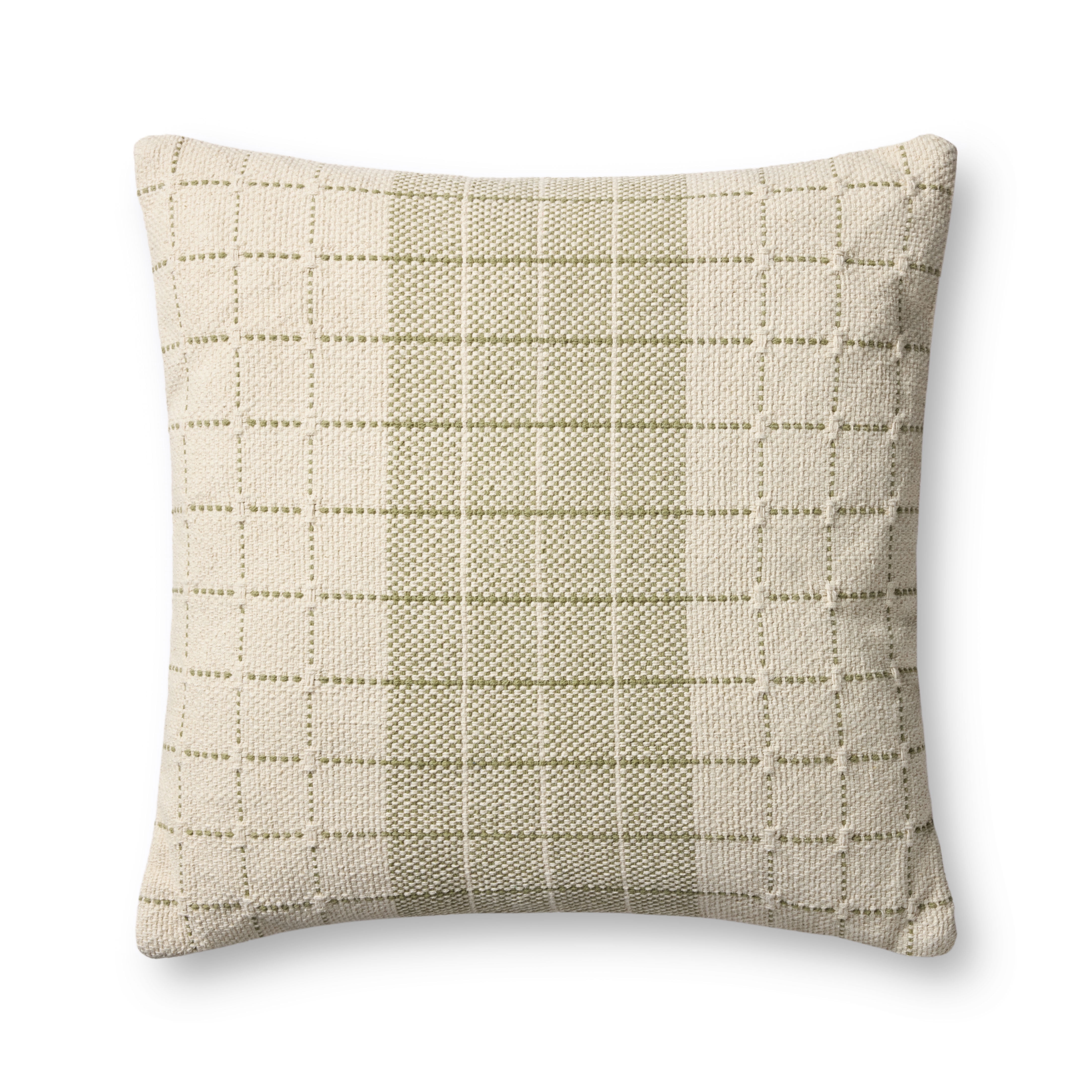 Loloi PLL0193 Green / Natural 22'' x 22'' Decorative Pillow