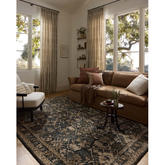 Loloi Percival Denim /Granite Area 18" x 18" Sample Area Rug