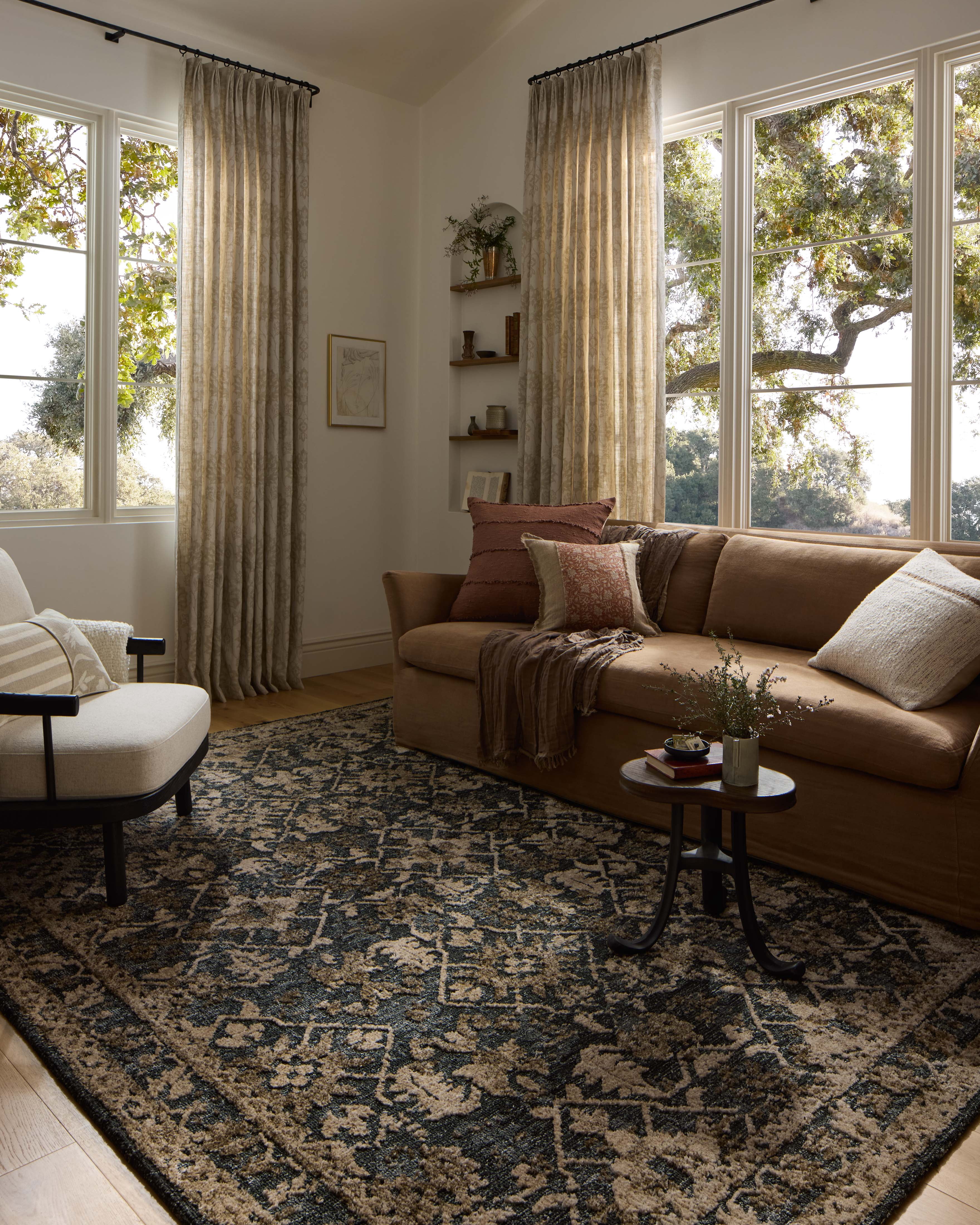 Loloi Percival Denim /Granite Area 5'-0" x 7'-6" Area Rug