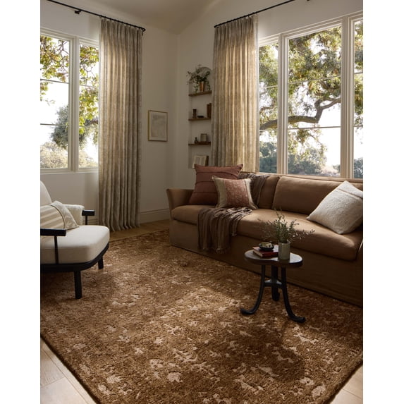 Loloi Percival Mocha / Sand 2'-6" x 7'-6" Area Rug