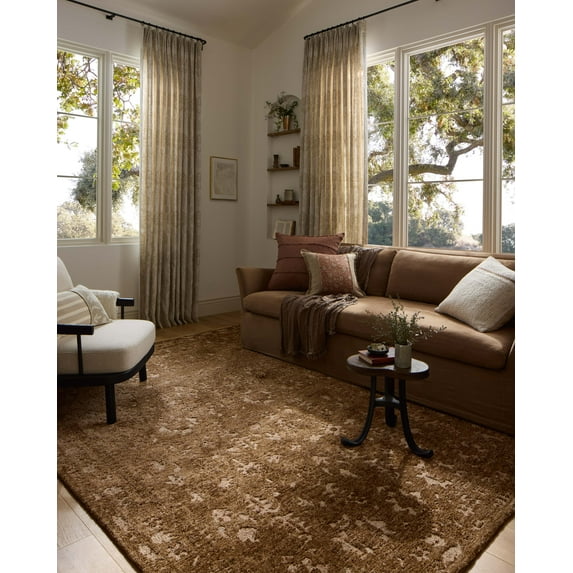 Loloi Percival Mocha / Sand 8'-6" x 12' Area Rug