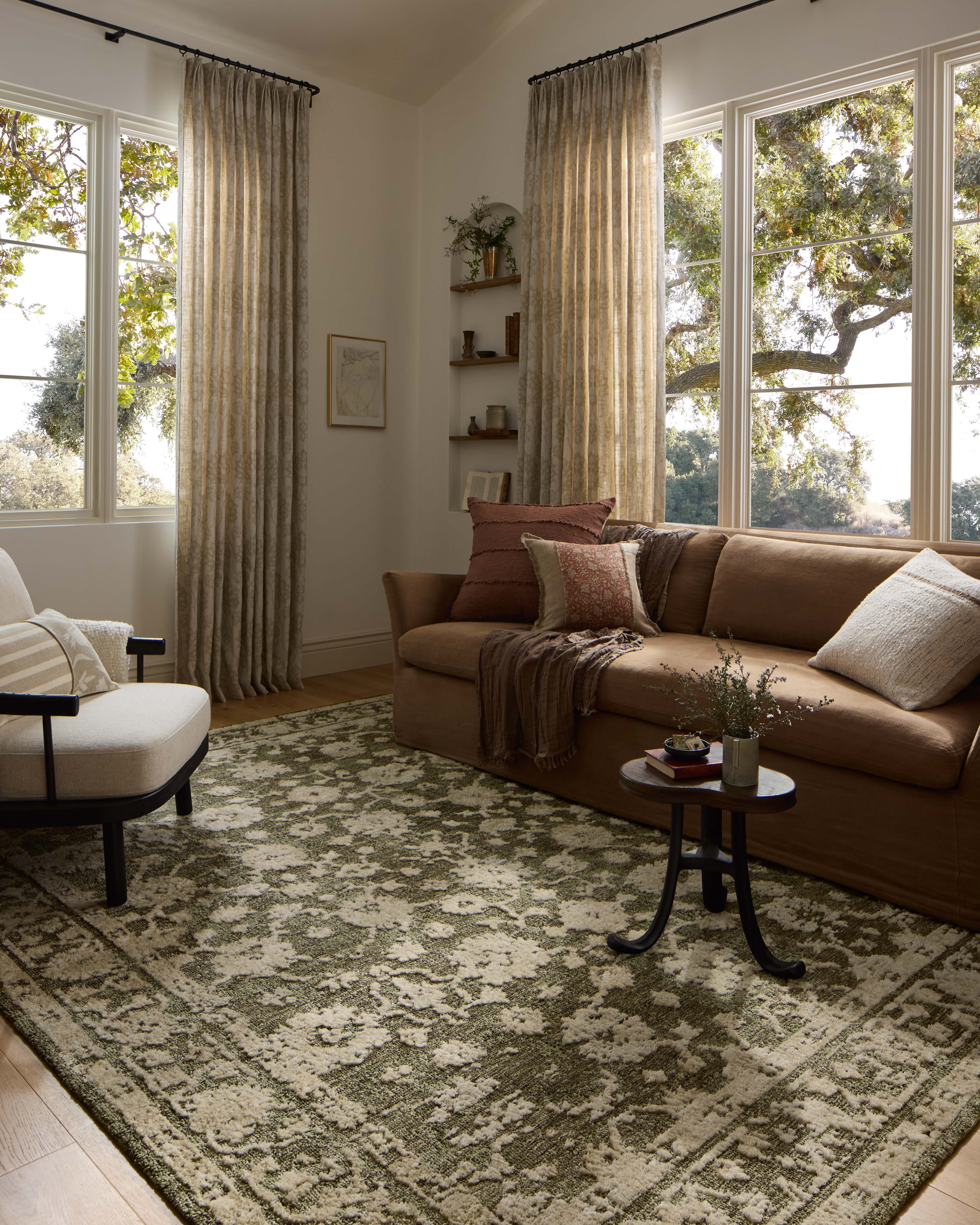 Loloi Percival Moss / Natural 9'-3" x 13' Area Rug