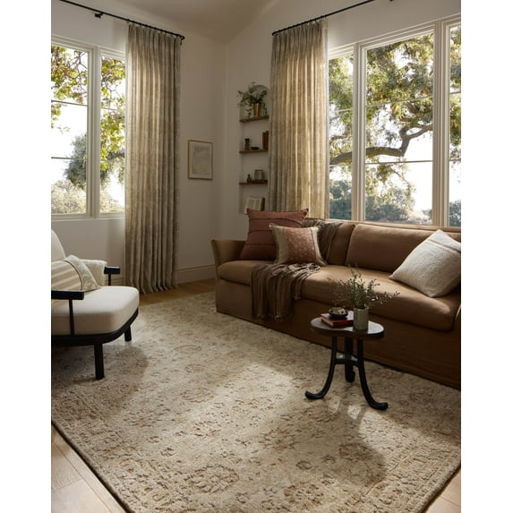 Loloi Percival Natural / Salmon 2'-3" x 3'-9" Area Rug
