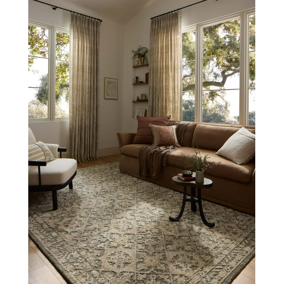 Loloi Percival Sage / Stone 3'-6" x 5'-6" Area Rug