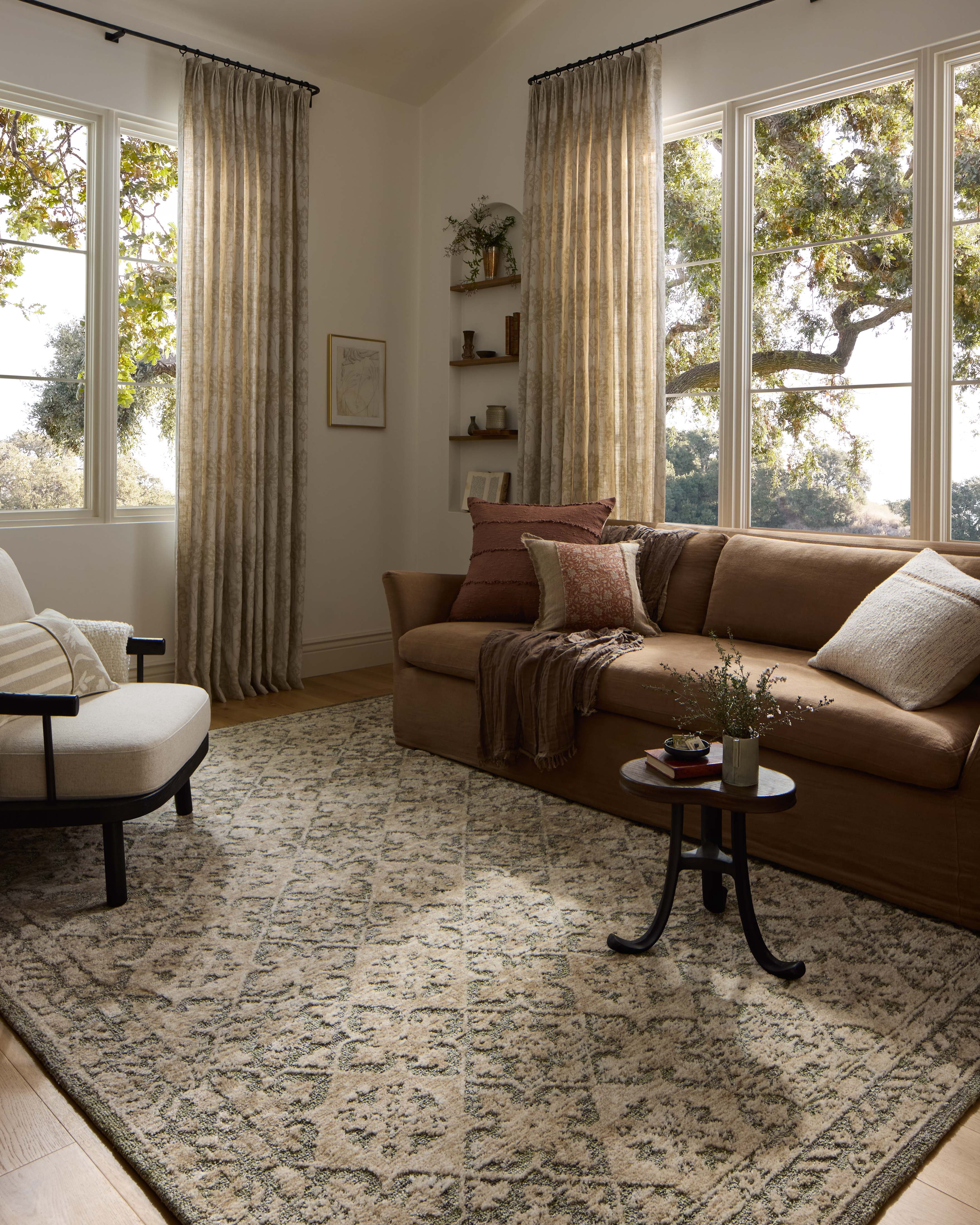 Loloi Percival Sage / Stone 7'-9" x 9'-9" Area Rug