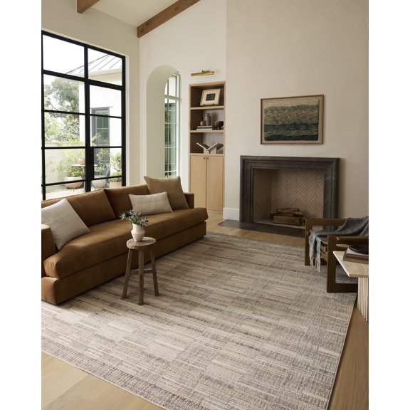 Loloi Roxie Granite / Oatmeal 9'-3" x 9'-3" Square Area Rug