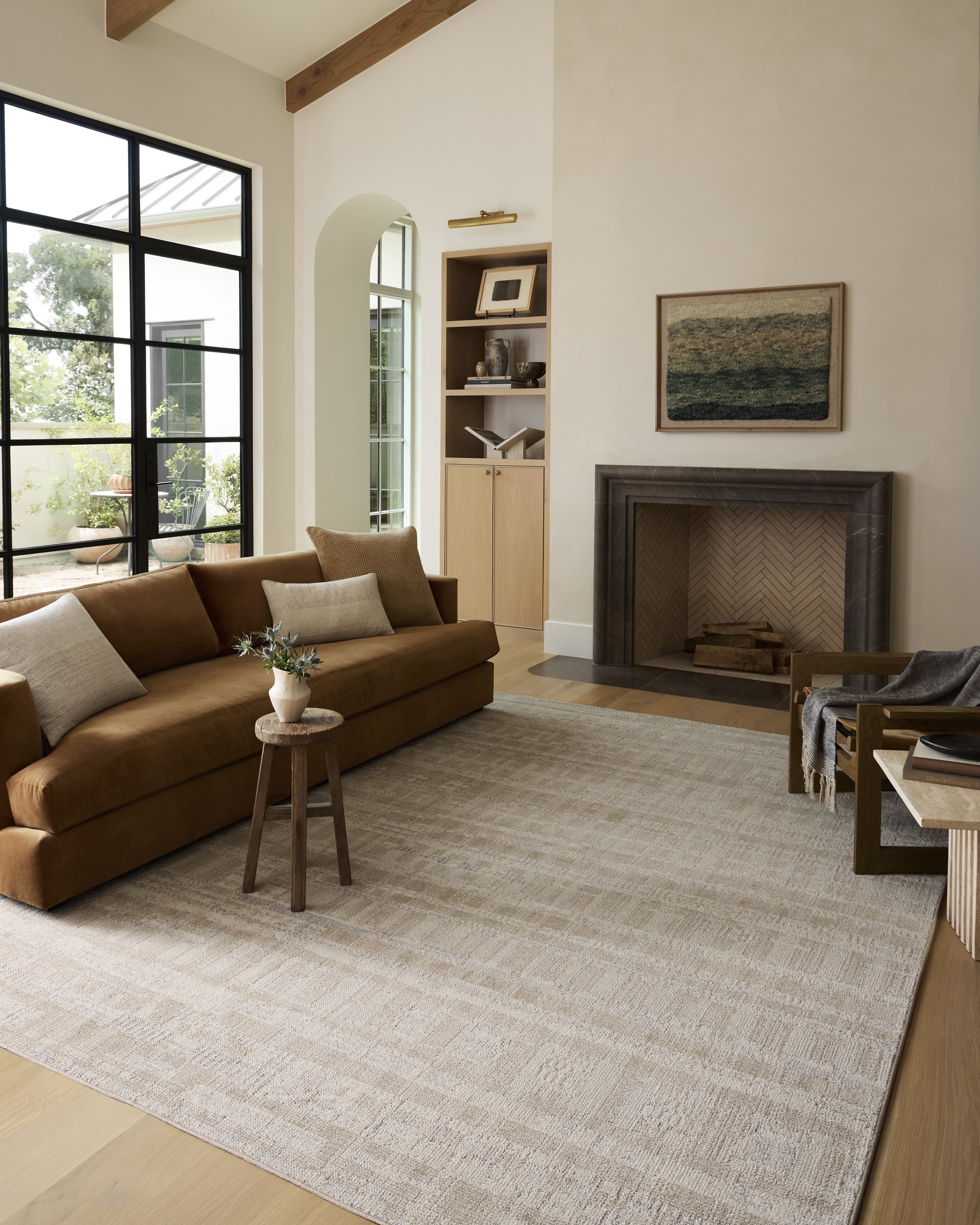 Loloi Roxie Ivory / Natural 2'-7" x 12'-0" Area Rug