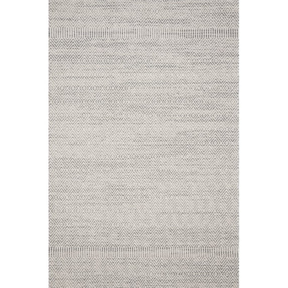 Loloi Cole COL-02 Indoor/Outdoor Power Loomed 5' x 7' 6" Rectangle Rug in Grey and Bone (COLECOL-02GYBO5076)