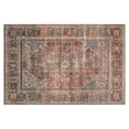 thumbnail image 1 of Loloi Rugs Loren 7'6" x 9'6" Printed Polyester Rug in Brick and Midnight, 1 of 2