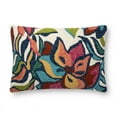 thumbnail image 1 of Loloi Rugs P078p0749ml00pi15 16 X 26 Bold Hooked Flowers Pillow Cover Only - Multi, 1 of 2