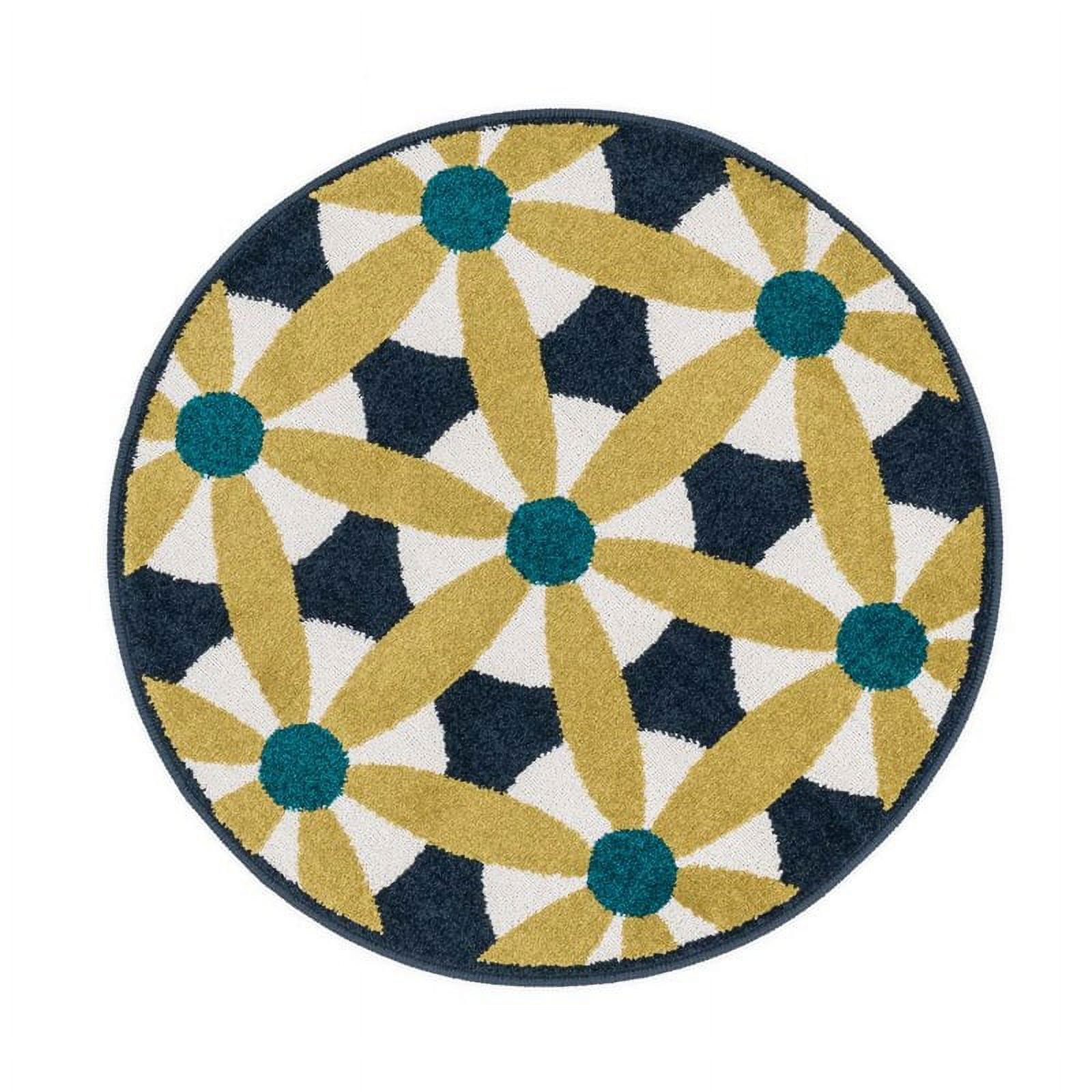 Loloi Rugs TERCHTC15NVML300R Terrace Indoor/Outdoor Round Area Rug, 3