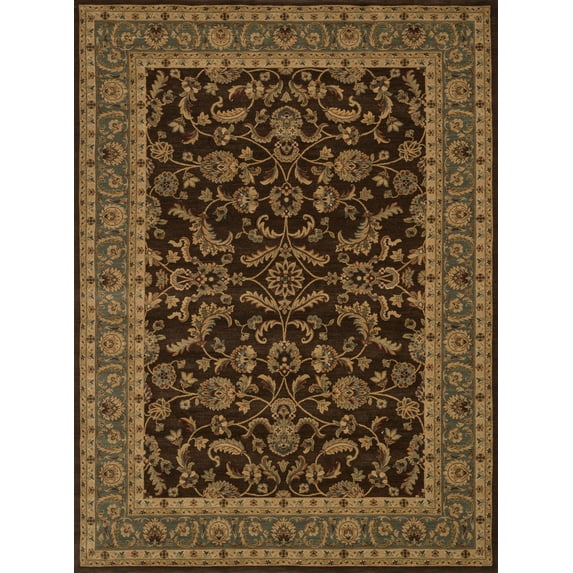 Loloi STANLEY ST-11-5-2x5-2-Round-BROWN-BLUE Area Rug