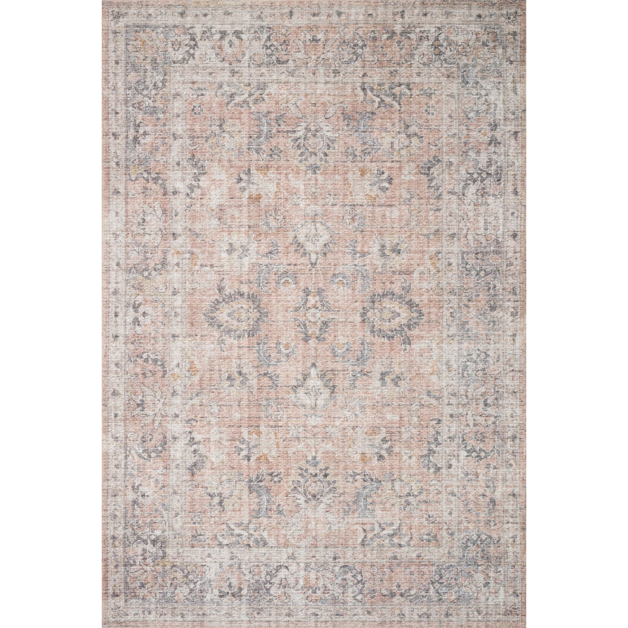 Loloi Skye Blush / Grey 7' x 9' Oval Area Rug