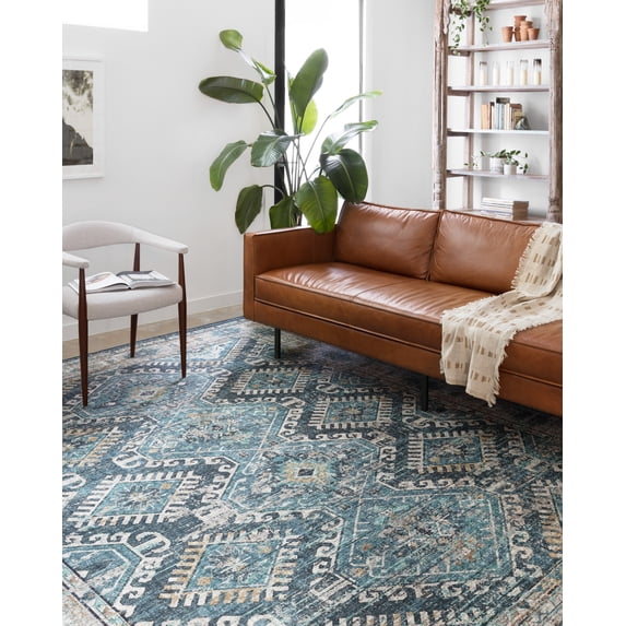 Loloi Skye Denim / Natural 2'-6" x 12'-0" Area Rug