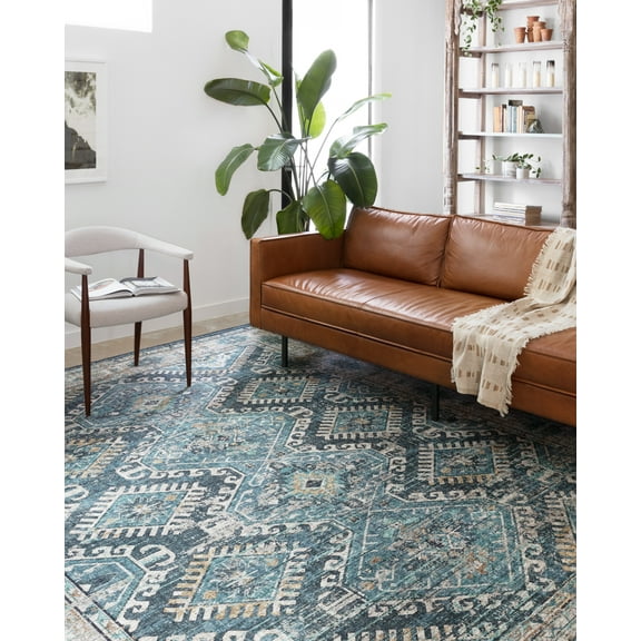 Loloi Skye Denim / Natural 2'-6" x 12'-0" Area Rug