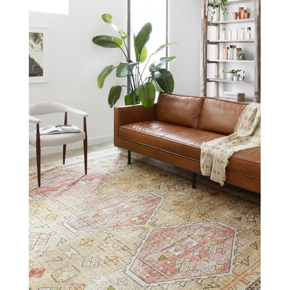 SKY-04 Gold, Blush 6-0" x 9-0" Size Rug