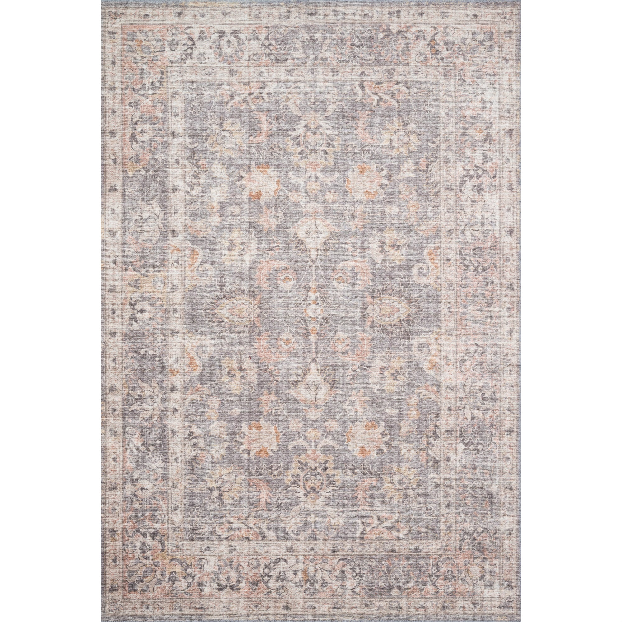 Loloi Skye Grey / Apricot 2'-0" x 5'-0" Area Rug